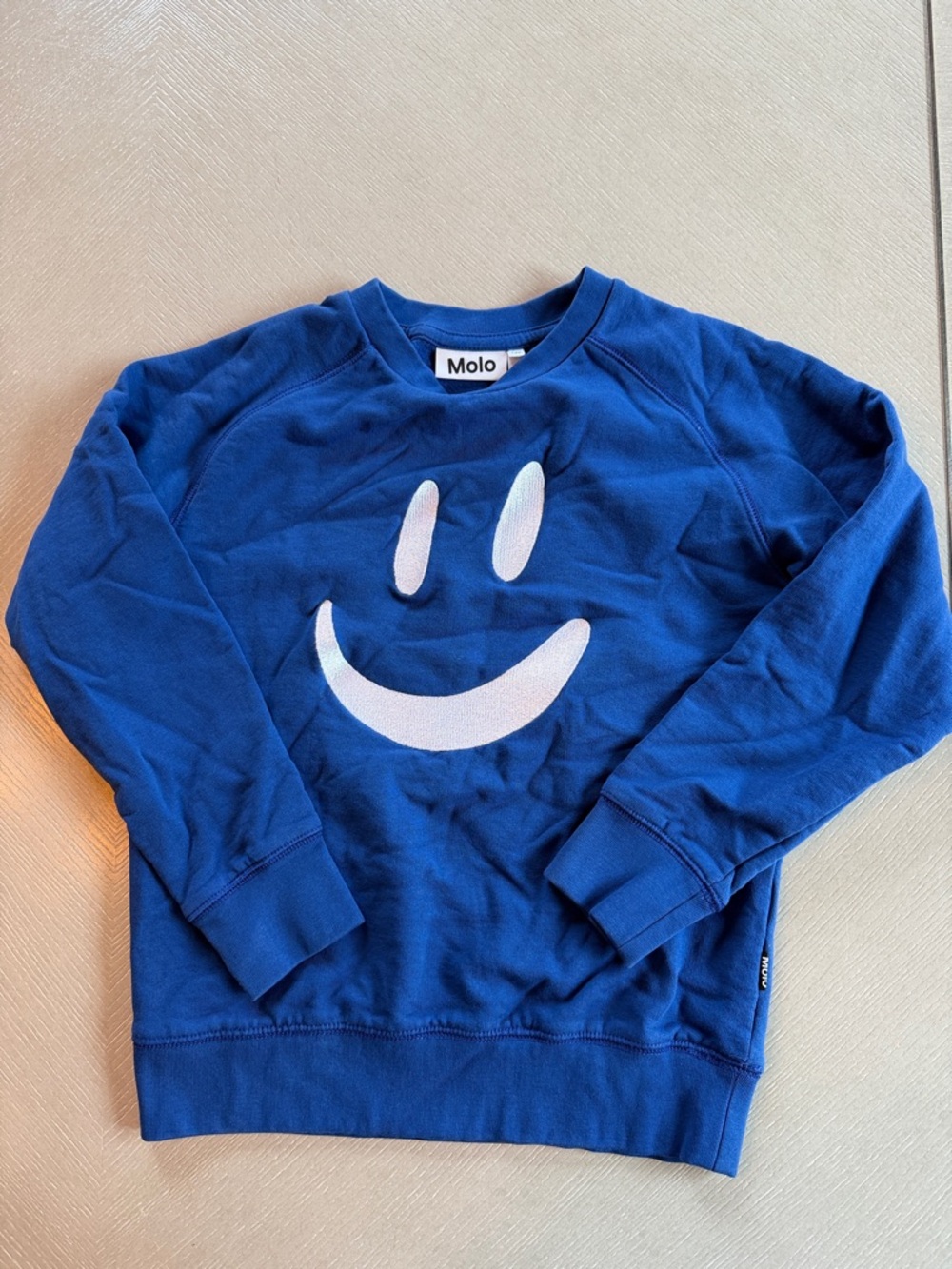 Molo Royal Blue Smiley Sweatshirt